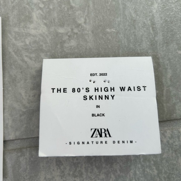 Brand new zara pants- the 80’s high waist skinny size 8 - Picture 3 of 4
